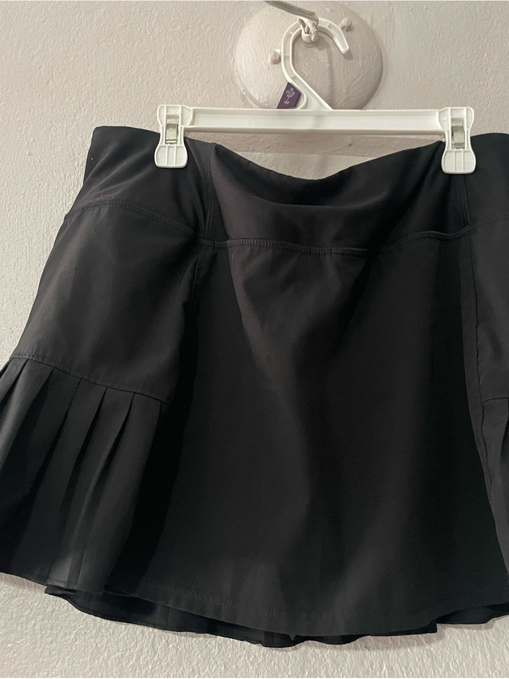Mondetta Black Circle Skirt with Pleated Hem